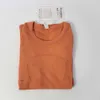 T-shirt femme mode t-shirt femme designer tricot séchage rapide respirant chemises athlétiques course entraînement yoga haut t-shirt chemise active femme dame filles citron z6