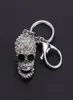 Keychains European And American Style Skull KeyChain Big Crystal Purse Bag Ornament Car Key Accessories Men Women Fashion Pendant1976789