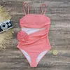 Damskie stroje kąpielowe One Piece Swimsuit 2024 Kącik do kąpieli dla kobiet odzież pływającego w bikini plisowanym z solidnym kolorem Bra Spandex Sexy