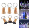 10 Led Solar Wine Bottle Stopper Copper Fairy Strip 와이어 야외 파티 장식 참신 나이트 램프 DIY 코르크 라이트 요정 문자열 L6932145