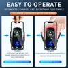 Q3 Smart Sensor Car Phone Wireless Charger 15W Qi Fast Charging Auto-Clamping Phone Holder Air Vent Phone Holder för iPhone Series och alla QI Aktivera Android-mobiltelefoner