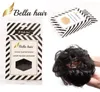 Bellahair 100 cabello humano Scrunchie moño postizo pelo rizado ondulado extensiones de cabello de cola de caballo moños de pelo de donut 1b48273060si2877691