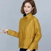Giacche da donna 2024 Giacca corta coreana casual ampia e versatile in pelle per top monopetto autunno inverno
