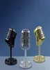 Microfones Classic Retro Dynamic Vocal Microphones Vintage Style Mic Universal Stand Model Simulated Microphone8080353