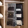 Family Organizer Backpack handbag Storage Bags Be Hanging Shoe Bag High Home Supplies 6 Pocket Closet Rack Hangers 240102