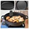 Pans Wok Cast Iron Pot Cooking Camping Pots Cooker Skillet Non-sticky Outdoor Soup Cookware