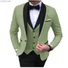 Costumes pour hommes Blazers Blanc Costumes Pour Hommes Hommes 3 Pièces De Mariage Formel Châle Revers Tuxedos Occasionnels Pour Les Garçons D'honneur De Bal Costumes Hommes 2023 (Blazer + Gilet + Pantalon) Q230103