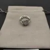 anello d'amore cavo incrociato classico amico di lusso anelli da uomo 18k 14k placcato oro gioielli oro argento fascia diamante regalo designer di gioielli per le donne