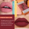 Cakaila 610PCSbox Matte Nude Velvet Liquid Lipstick Lipgloss i przezroczysty przezroczysty olej do warg lakierowy zestaw wodoodporny 240102