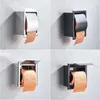 Rozin Waterproof Toilet Paper Holder Stainless Steel Wall Mounted Concealed Black Bathroom Roll Tissue Rack 240102