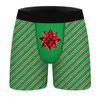 Underpants Christmas Digital Printed Men's Breathable Underwear For Daily Wear Comfortable And Elastic Flat Angle Pants