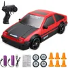 24G Drift Rc Car 4WD RC Toy Remote Control GTR Model AE86 Vehicle Racing for Children Christmas Gifts 240103