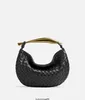 Botteg Venetas Sardine Bag Black Women's Designer Handbag Divani New Sardine Women's Bag Woven Women's Bag Metal Handl
