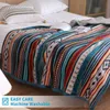 バッティロの豪華なベッドブランケット自由ho放な毛布冬冬の厚いサンゴのフリースソファブランケットベッド格子縞のベッドベッドの家の装飾240103