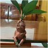 Objets décoratifs Figurines Mandrake Herbe Résine Statue Paysage Ornement Art Figurine Artisanat pour Salon Extérieur Chambre De Dhyfs