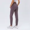 LL-69 Yoga-Leggings für Damen, Joggen, Outdoor-Sporthose, dehnbar, hohe Taille, Training, Spandex, schnell trocknend, Übungs-Fitness-Unterhose