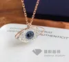 Colliers Version haute Shi Jiashi Qiman diamant ange cristal pendentif chaîne de clavicule élément rovski collier oeil du diable 6769543