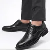 Mannen ademende elegante oxford bruiloft leer casual heren met hielbedrijf sociale schoen mannelijke kleding schoenen 240102 346 s