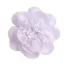 Akcesoria do włosów 120pcs/działka 7 cm Chic szyfonowy kwiat na ślubne dekoracje ślubne sztuczne tkanina DIY Sukienka