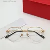 New fashion design pilot shape optical glasses metal half frame men and women business style light and easy to wear eyewear model 0409O