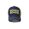 Berretti da baseball Cappello estivo Berretto da baseball Adulto Net Wonder Lettera Gronda curva poco profonda Unisex Ombra traspirante Hip Hop aderente