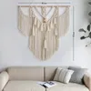 Grande tapisserie murale en macramé avec glands tissés à la main, Style nordique pour salon, chambre à coucher, décor artistique de maison, décoration Boho 240103