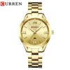 Curren Ladies Watch for Women Fashion Retro Waterproof Watch zegarek Kwarcowy Zegarek dla kobiet Boże Narodzenie Feminino 9007 240102