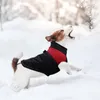 Vêtements pour chiens Manteau d'hiver pour animaux de compagnie Gilet imperméable Veste en polyester coupe-vent Épaissir les vêtements pour toutes les races Temps froid