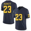 Masculino College Michigan Wolverines Futebol 14 Roman Wilson Jersey Universidade 9 JJ McCarthy 2 Blake Corum 23 Michael Barrett 18 Colston Loveland 25 Junior Colson Team