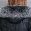 Women's Leather 2024 Genuine Sheepskin Jackets Women 90% White Duck Down Female Jacket Fur Collar Hooded Coats