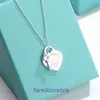 Tifannissm Pendant Necklac Best sell Birthday Christmas Gift T Home Precision Edition Sterling Silver Light Luxury Small Key Large Love Have Original Box