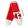 Sjaals Cartoon Dans Jaar Pluche Sjaal Winter Elegant Kruis Rood Kinderhalswarmer Sjaal