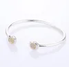 Segno placcato in oro giallo Bracciale aperto con bracciale aperto in argento sterling 925 da donna, regalo per ragazze, gioielli con cofanetto originale per braccialetti P7384120