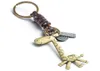 Mode söta djur giraffsupphängning hänge läder nyckelknappar ringhållare täckkedjor för bilnycklar handväska bagage 5618855