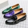 British Style Fashion Pointed Men's Dress Shoes Large Size 48 Low-Heel Leather Casual Shoes Men Slip-On Social Male Shoe 240102