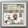 Tools Home life roses flowers decor paintings , Handmade Cross Stitch Embroidery Needlework sets counted print on canvas DMC 14CT /11CT