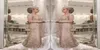 2018 Luxus-Kleider für die Brautmutter, V-Ausschnitt, lange Ärmel, Kristallperlen, Meerjungfrau, Spitzenapplikation, Übergröße, Party, Abend, Hochzeit, G6843199