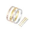 Braccialetti di design da donna di alta qualità 3 colori con cacciavite 16 19 21 CM Amore in acciaio inossidabile oro pated stile di lusso Coppia Brace329I