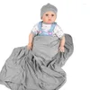 Cobertores Gloriou Source Baby Recebendo Hat Cobertor Set Swaddle para bebês nascidos