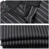 Calças de chef restaurante uniforme calças cinza listrado elástico workwear para homens zebra cozinheiro traje 240102