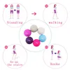 6pcs Vajina Egzersizi sıkılaştırır Kegel Ball Ağırlıklar Chinas Kas Simülatörü Geisha Dumbbell Yumuşak Silikon Toplar Seks Oyuncak 240102