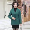 Giacche da donna Cappotto primaverile e autunnale della mamma 2024 Moda di mezza età sottile abito slim europeo americano allentato casual