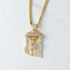 Pass Diamond Tester Серебро/10-каратное твердое золото Мужская подвеска с изображением Иисуса из муассанита со льдом для ожерелья
