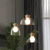 Pendant Lamps ARTURESTHOME Glass Chandelier Japanese Vintage Log Small Home Decorations Room Decor Ceiling Lamp Decoration Maison