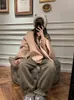 Calças femininas Adagirl Flower Bud Corredores Mulheres Reta Oversized Jogging Sweatpants Estilo Coreano Outono Inverno Casual Bloomers Bonitos