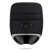 Berretti Moda Inverno Cappelli bomber Maschera da uomo Outdoor Antivento Tenere al caldo Peluche Spessi Paraorecchie Flat-Top Snow Ski Cap