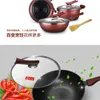 Cookware Sets Non-stick Wok Skillet Stockpot Set 6 Pieces