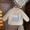 Clothing Sets Winter Children Girl 3PCS Clothes Set Pink Undershirt Cotton Padded Warm Woolen Coat Fleece Pant Baby Outfit Kid Suits