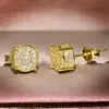 Stallone orecchini vintage gioielli vintage 925 sterling in argento oro riempimento pavoso zaffiro diamanti diamanti scintillanti donne orecchini per amante