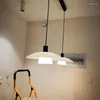 Lampes suspendues plafond lustre chambre lampe moderne minimaliste étude chevet salon lumières barre d'invité suspendu pour